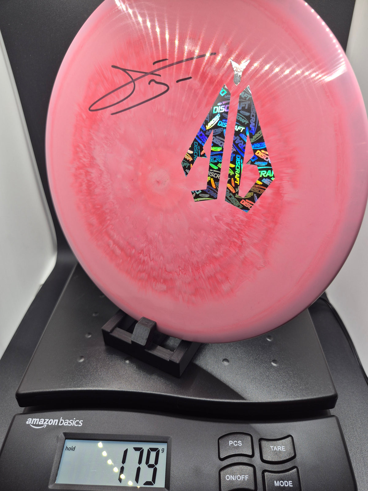 Anthony Barela Signed ESP Buzzz - AB Mini Logo & Discraft Mini Bar Foil