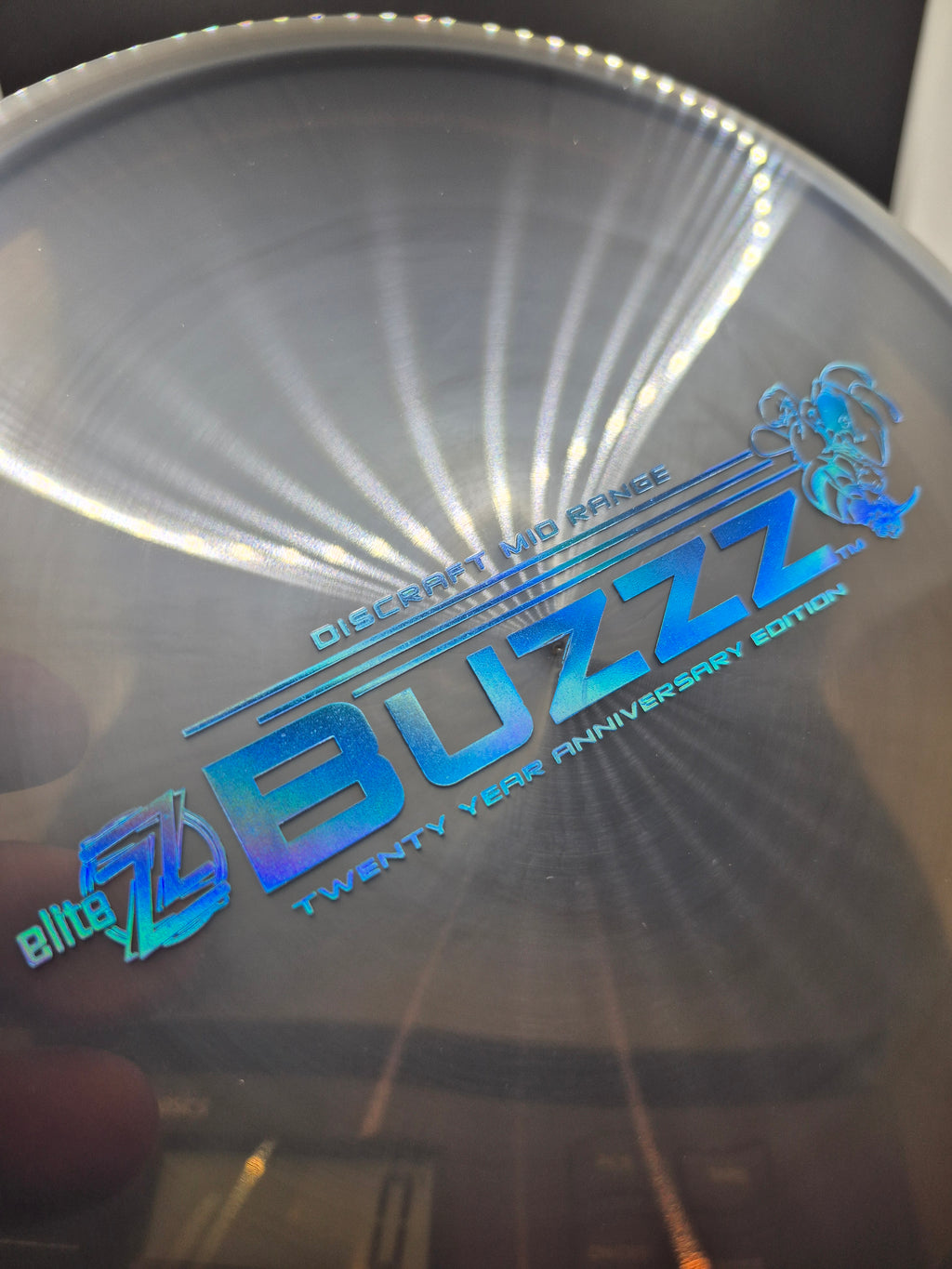 2023 Discraft 20 Year Anniversary Elite Z Buzzz - Blue Hologram Foil