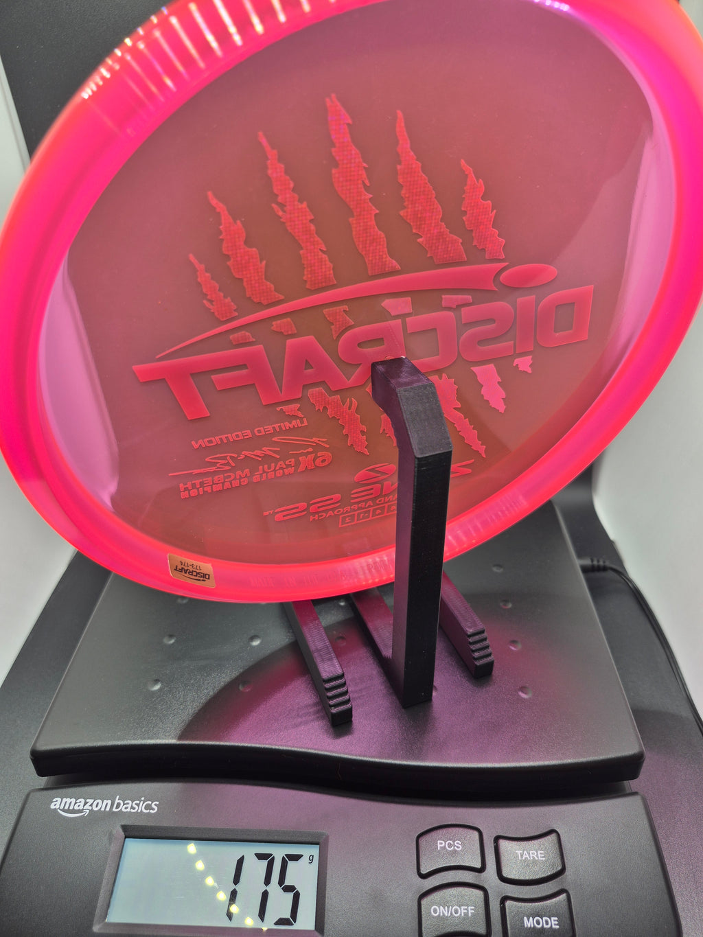 Paul McBeth 6X Claw Zone SS - Pink w/ Red Foil & Gold Confetti Claws