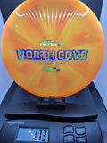 North Cove Z Swirl Luna - Orange Swirl w/ Money Foil