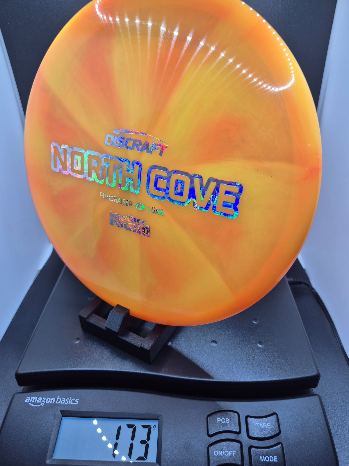 North Cove Z Swirl Luna - Orange Swirl w/ Money Foil