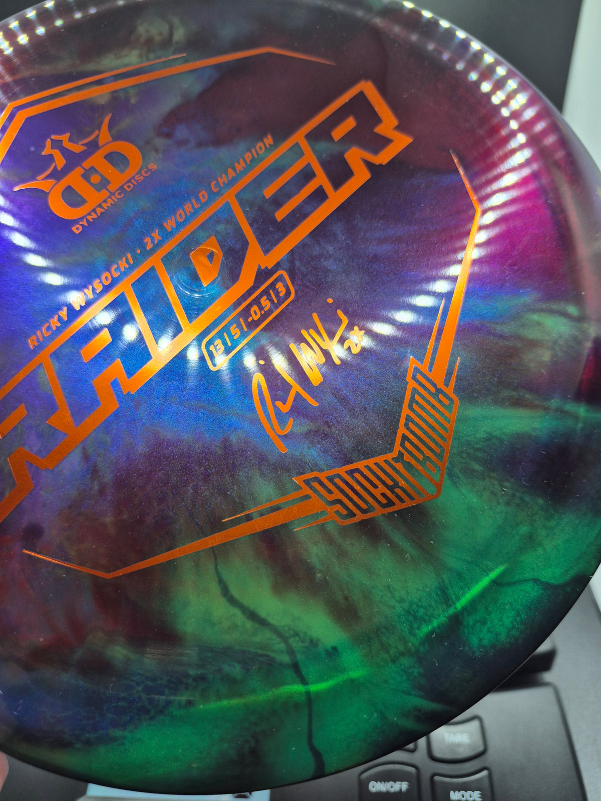 Custom Dyed Ricky Wysocki 2X World Champion Lucid-X Chameleon Glimmer Sockibomb Raider - One of One