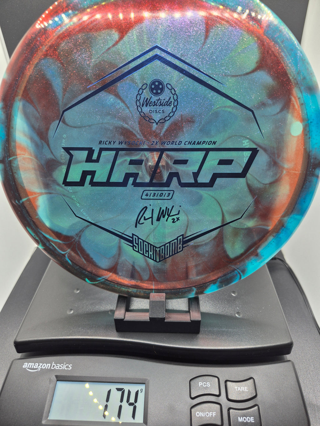 Custom Dyed Ricky Wysocki 2X World Champion VIP-Ice Glimmer Harp - One of One