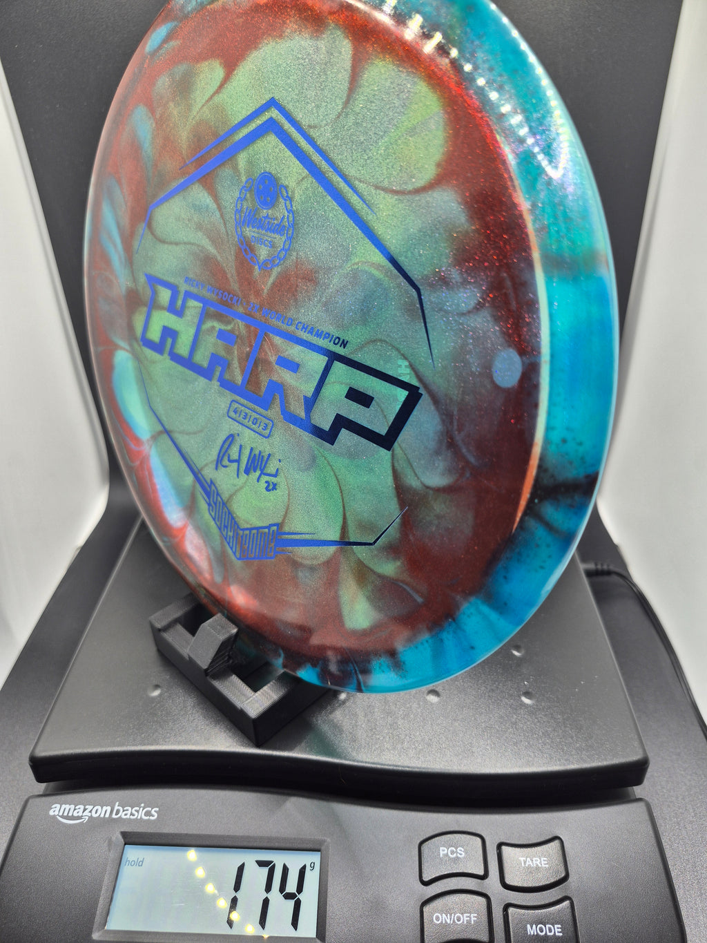 Custom Dyed Ricky Wysocki 2X World Champion VIP-Ice Glimmer Harp - One of One