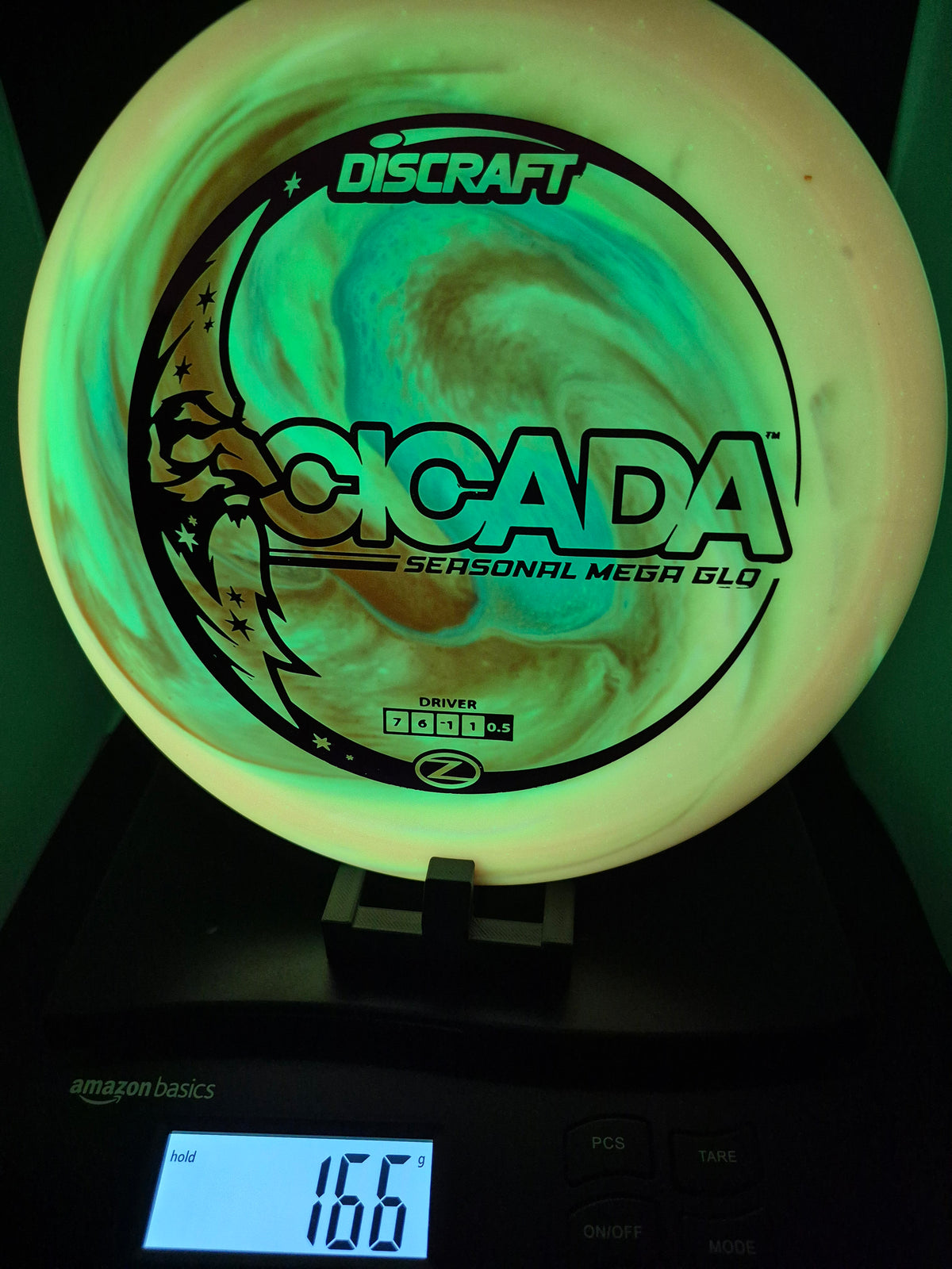 Custom Dyed Discraft Mega Glo Z Cicada - One of One