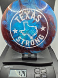 Custom Dyed Texas Strong Discraft Nuke - Another Round Austin - One of One
