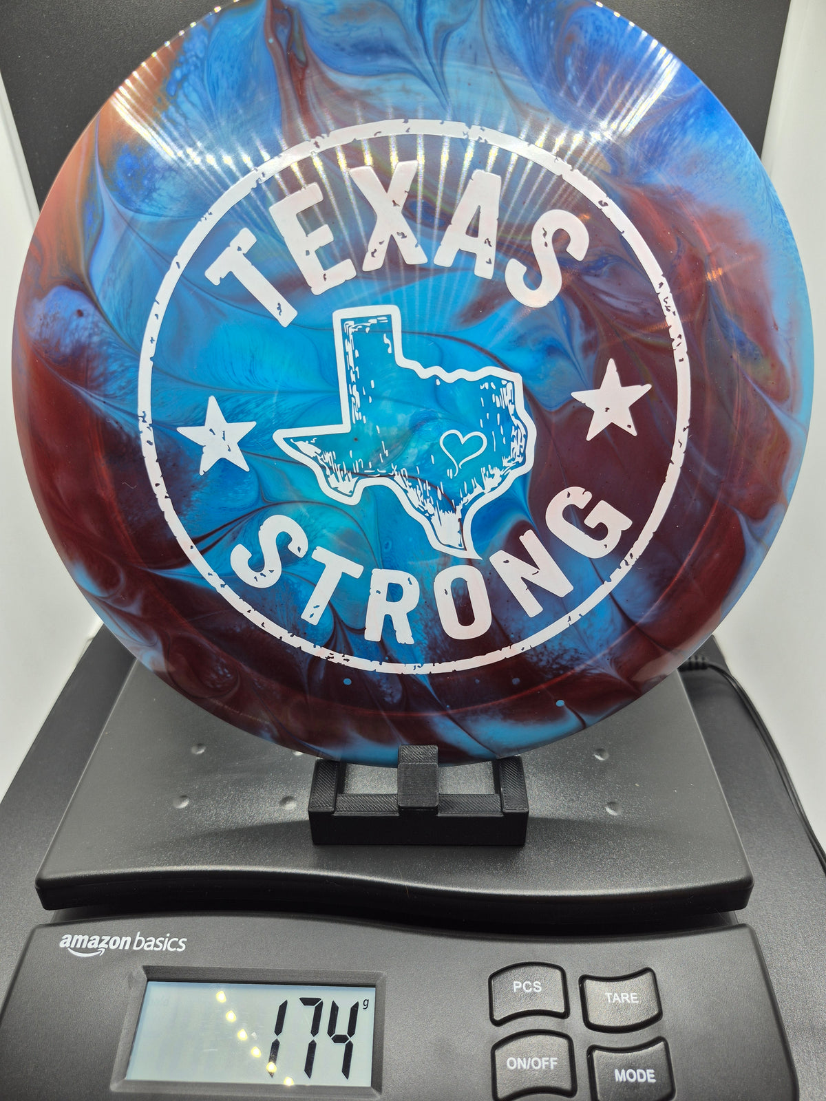 Custom Dyed Texas Strong Discraft Nuke - Another Round Austin - One of One