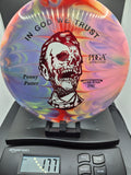 Custom Dyed 2023 Halloween Zombie Abe Bravo Glow Penny Putter - One of One