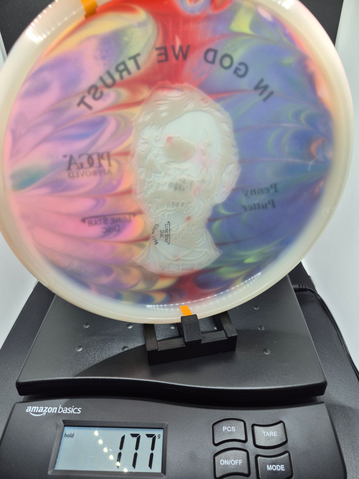 Custom Dyed 2023 Halloween Zombie Abe Bravo Glow Penny Putter - One of One