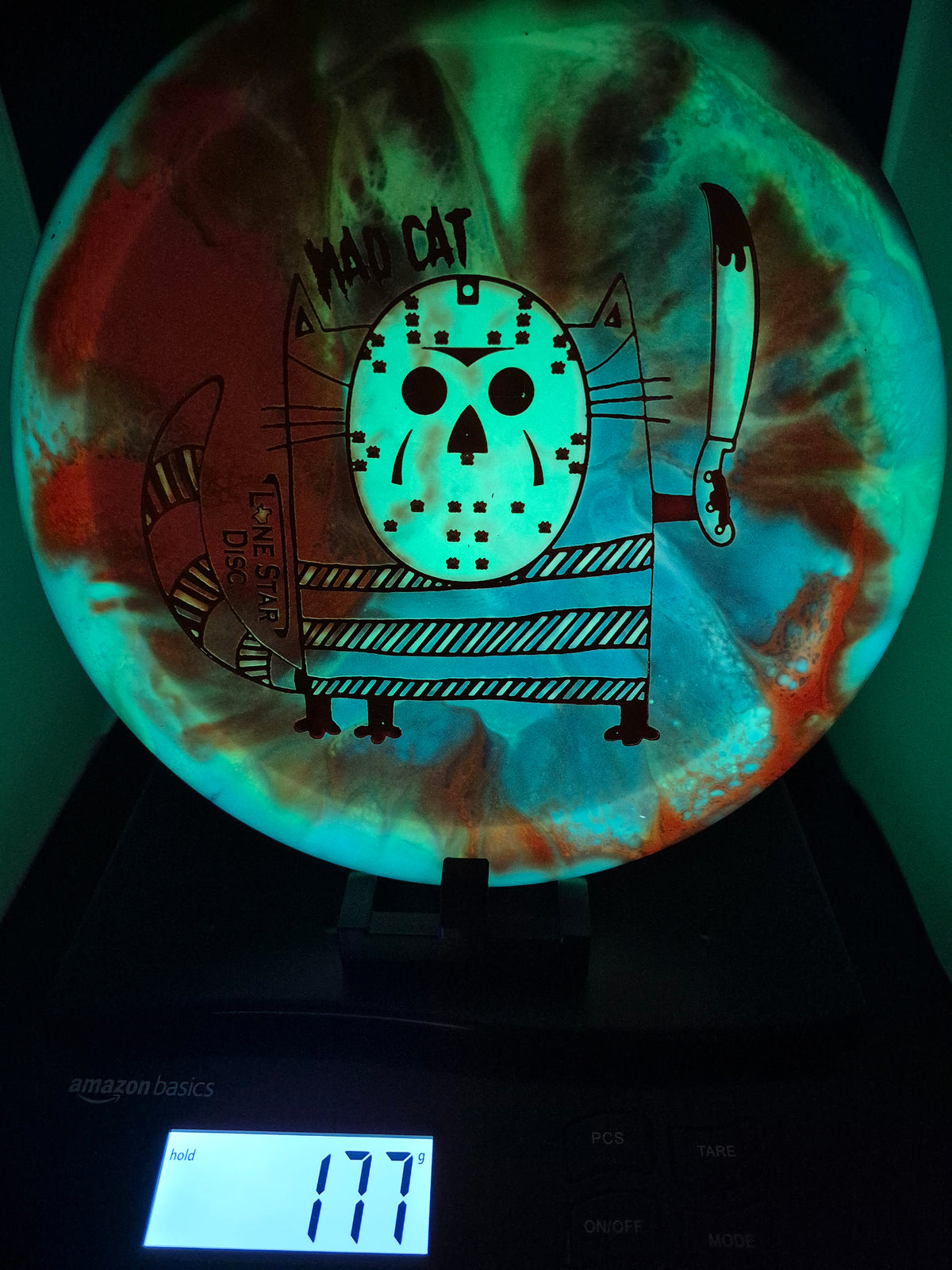 Custom Dyed 2023 Halloween Masked Slasher Glow Mad Cat - One of One
