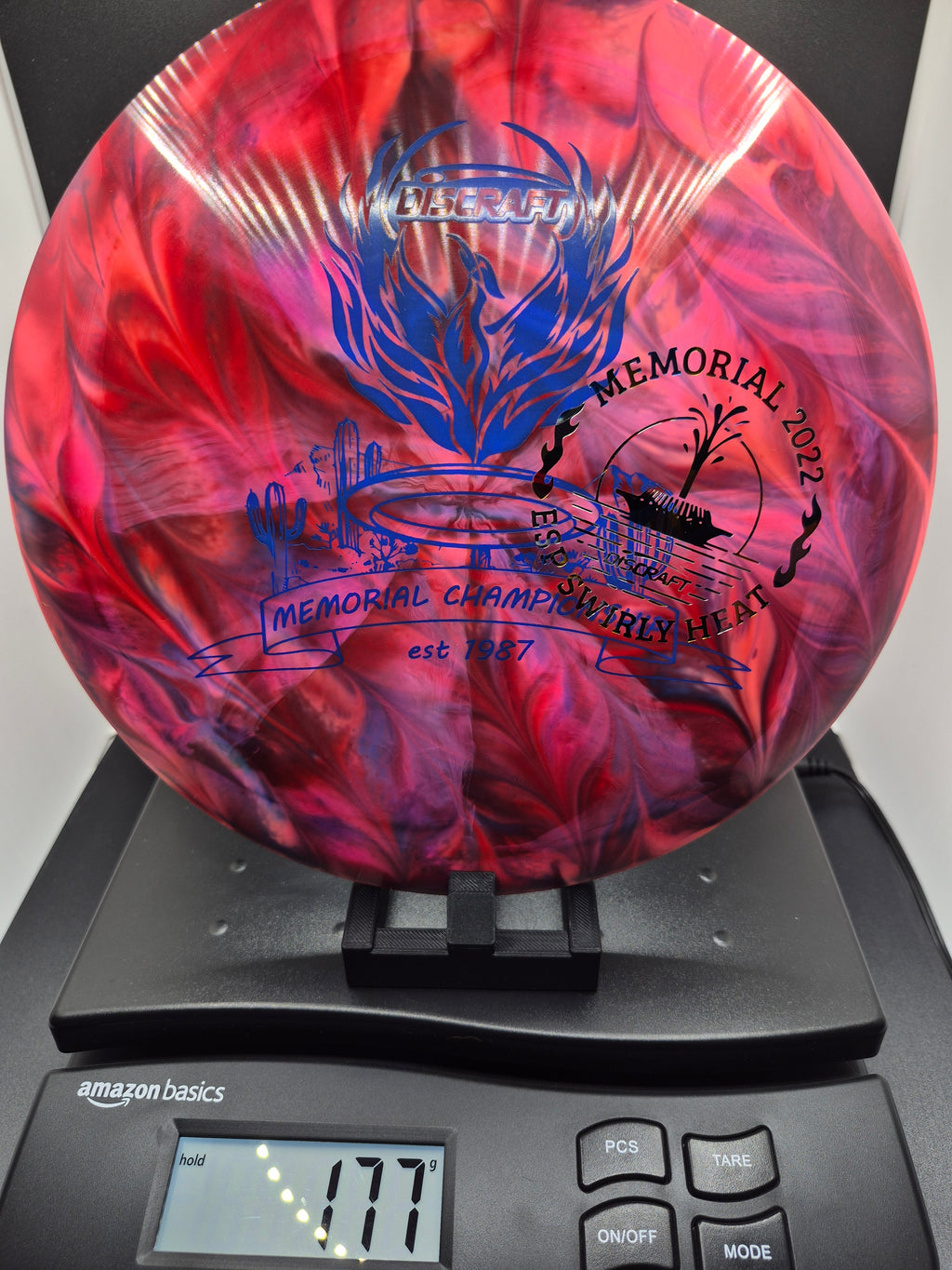Custom Dyed 2022 Memorial Championship Swirly ESP Heat - Wonderbread Foil - One of One