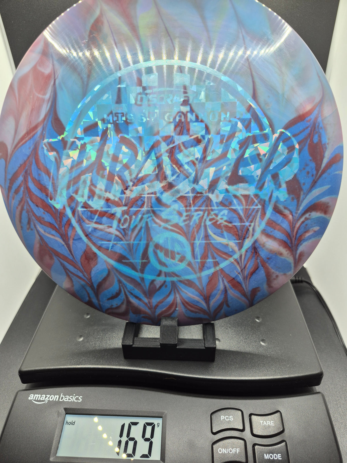 Custom Dyed 2022 Missy Gannon Tour Series Blue Swirl ESP Thrasher - Ghost/Blue Shatter Foil - One of One