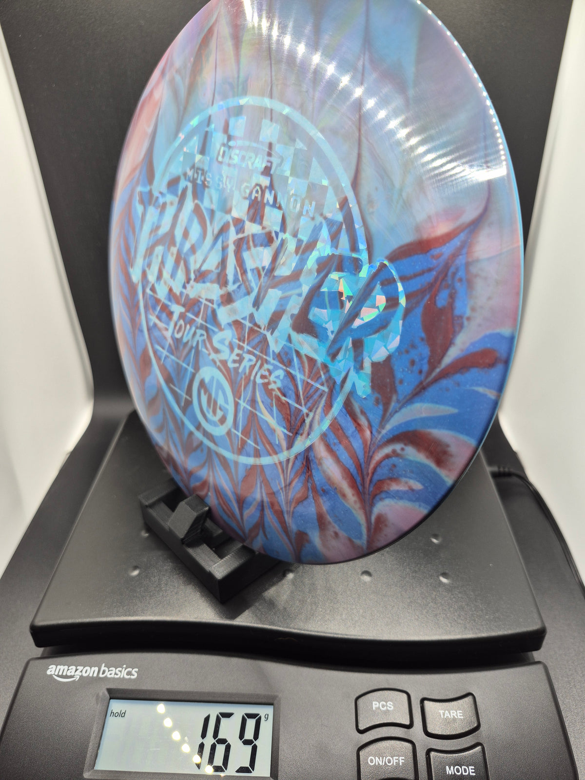 Custom Dyed 2022 Missy Gannon Tour Series Blue Swirl ESP Thrasher - Ghost/Blue Shatter Foil - One of One
