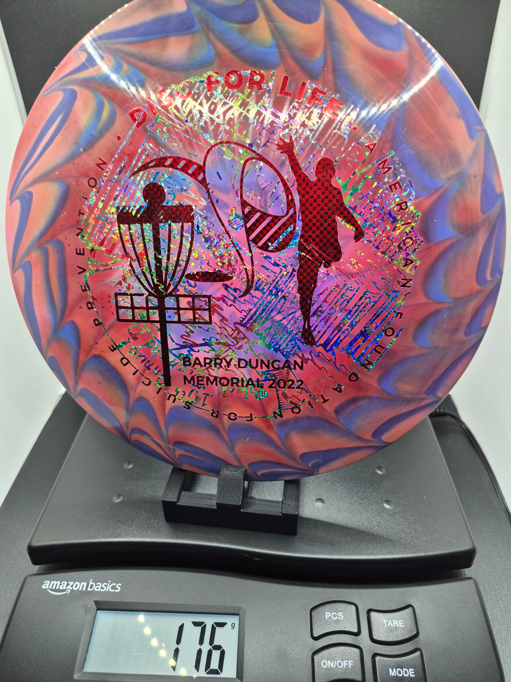 Custom Dyed 2022 Barry Duncan Memorial ESP Undertaker - Party Time & Red Carbon Fiber Misprint Foils - One of One