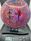 Custom Dyed 2022 Barry Duncan Memorial ESP Undertaker - Party Time & Red Carbon Fiber Misprint Foils - One of One