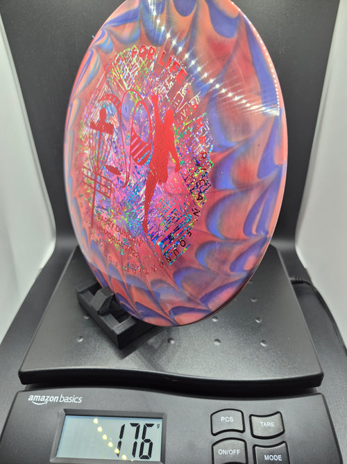 Custom Dyed 2022 Barry Duncan Memorial ESP Undertaker - Party Time & Red Carbon Fiber Misprint Foils - One of One