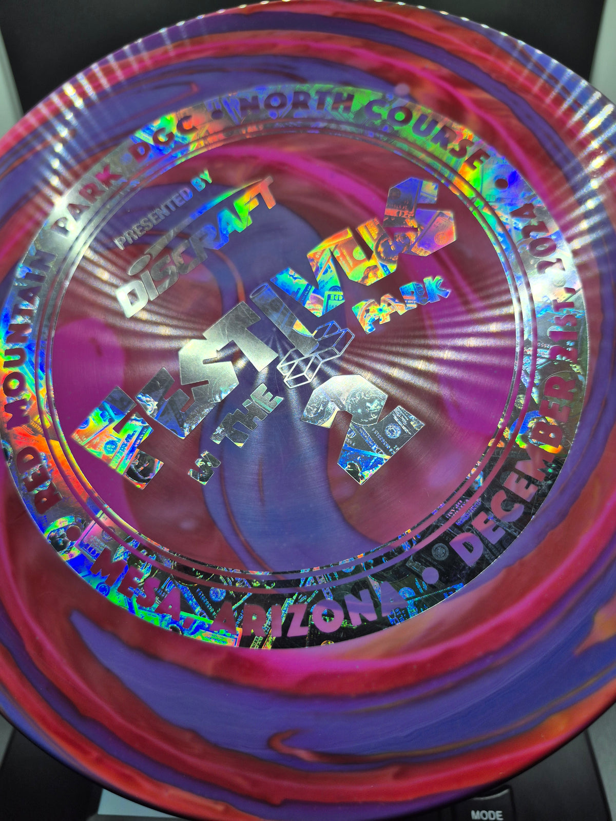 Custom Dyed Festivus In The Park 2 ESP Raptor - Money Foil - One of One