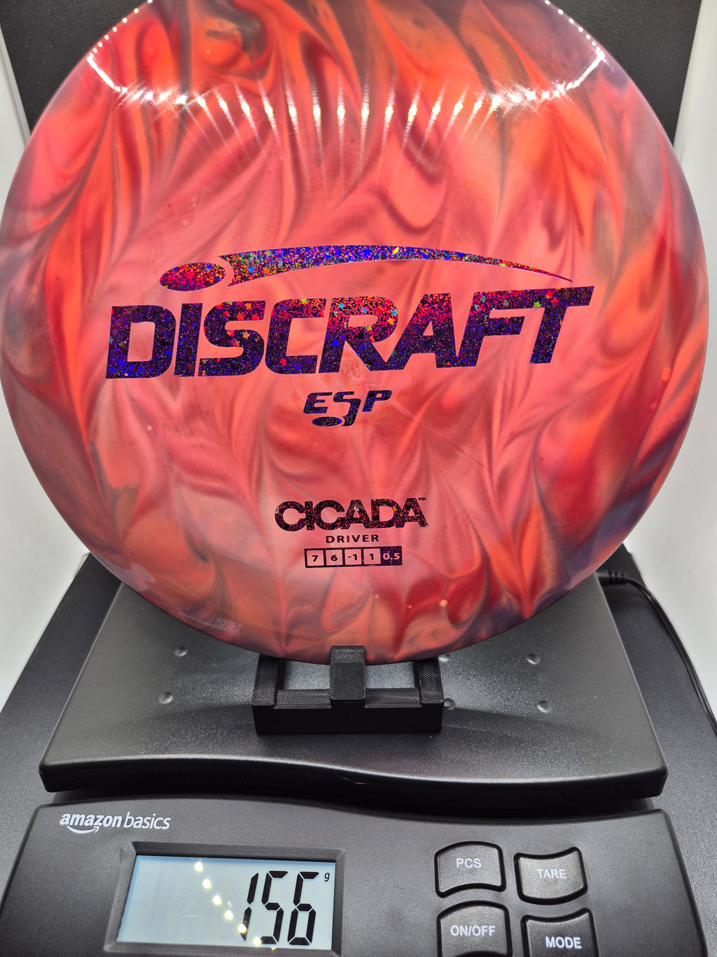 Custom Dyed Red Lightweight ESP Cicada - Hidden Stars Foil - One of One