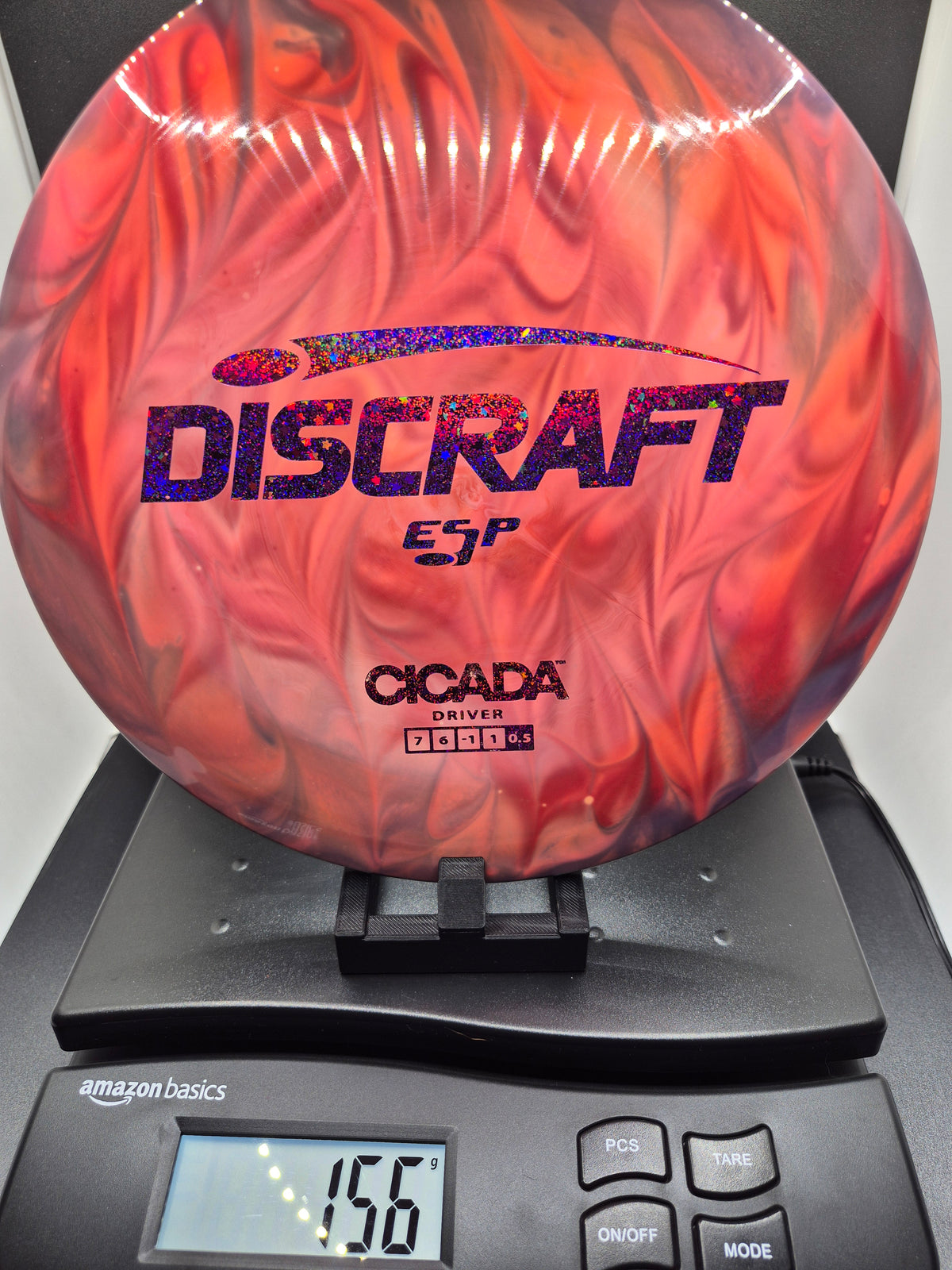 Custom Dyed Red Lightweight ESP Cicada - Hidden Stars Foil - One of One