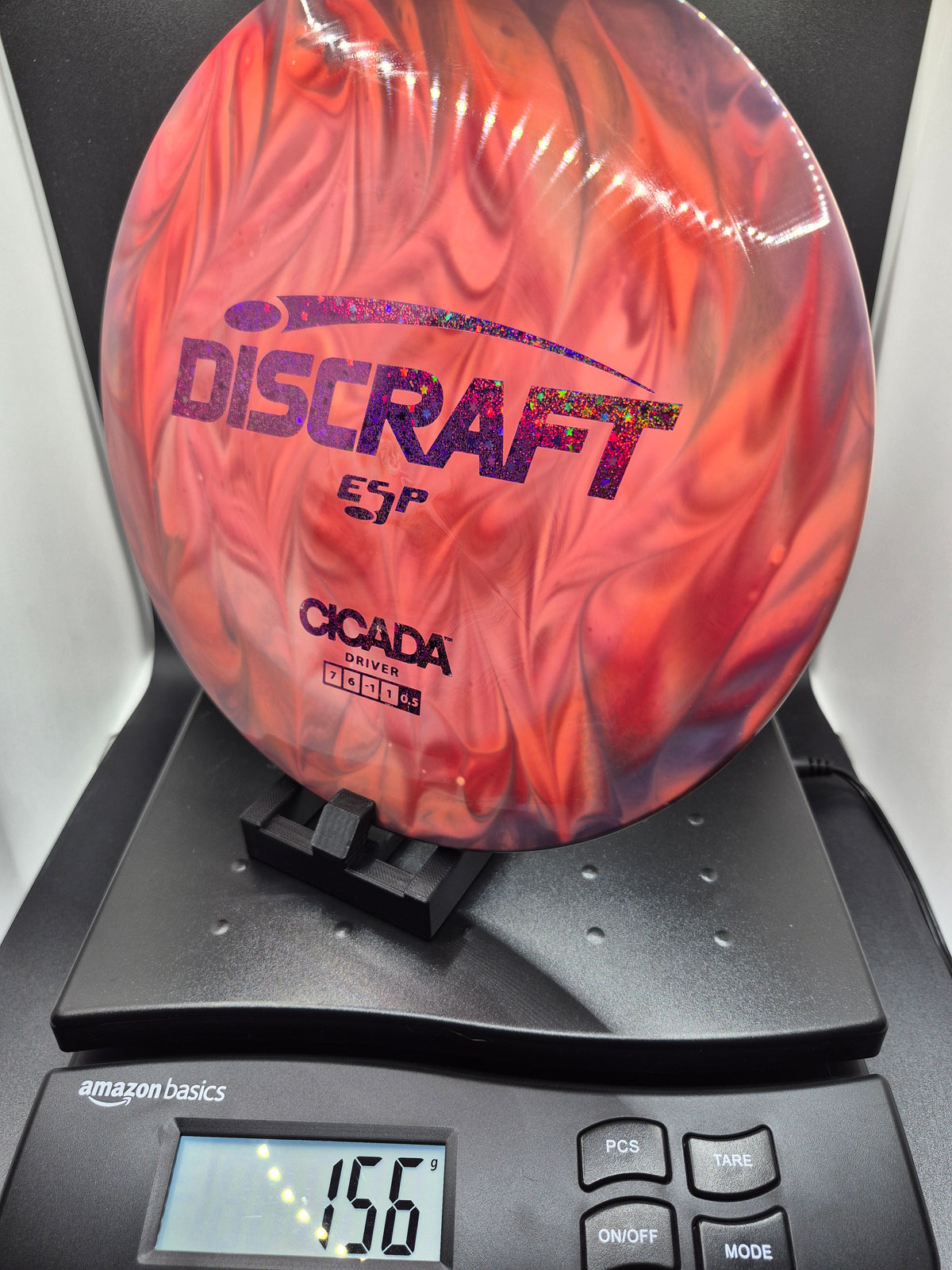 Custom Dyed Red Lightweight ESP Cicada - Hidden Stars Foil - One of One