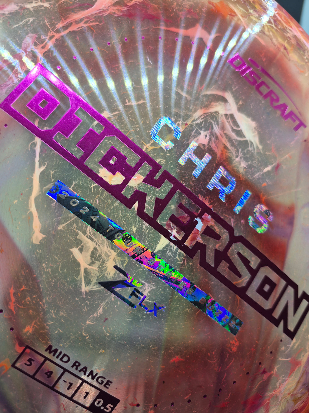Custom Dyed 2024 Chris Dickerson Tour Series Z FLX Buzzz - Money Foil - One of One