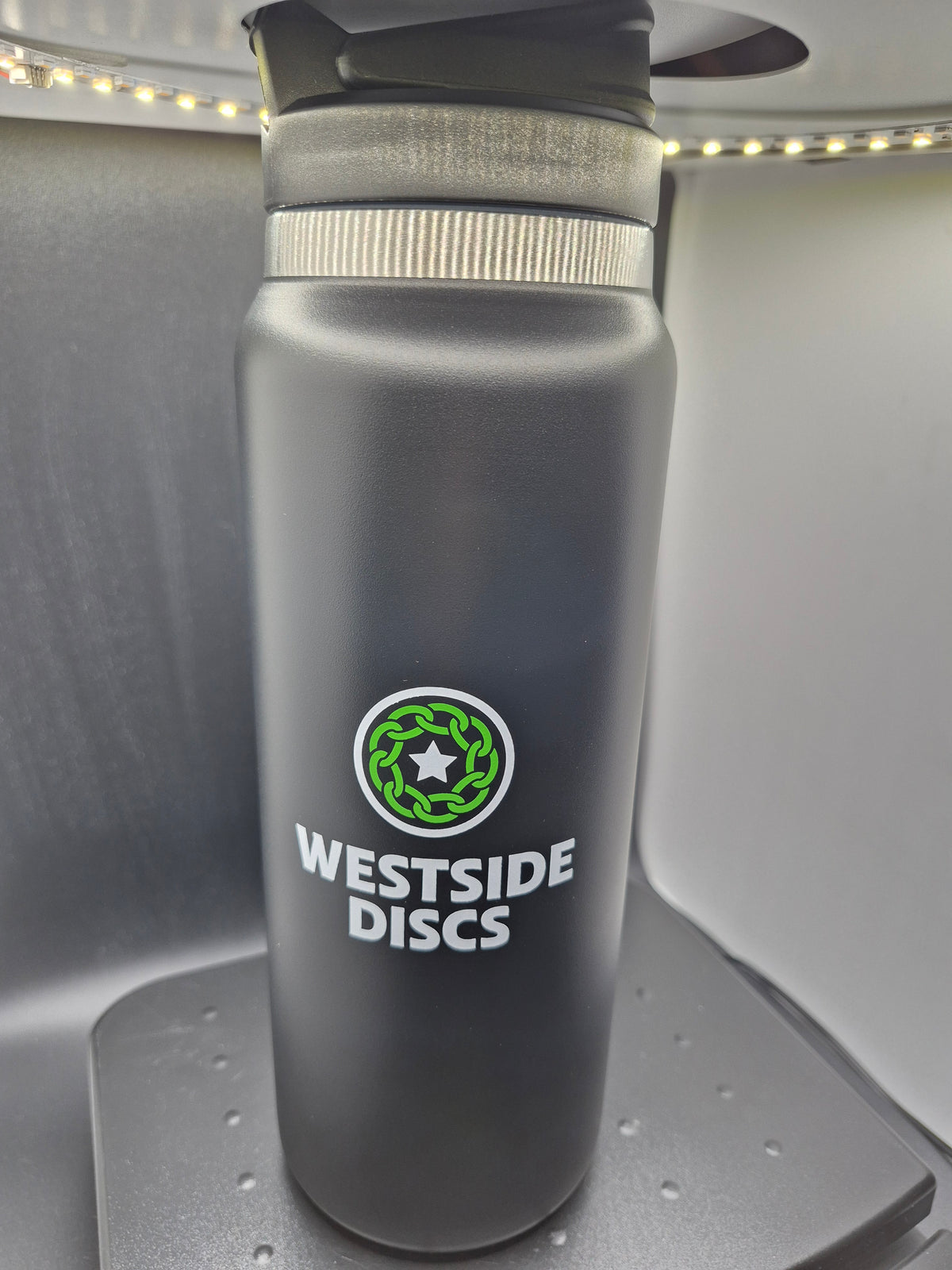 Westside Discs 32oz Stainless Steel Water Bottle w/ Straw – Brand New