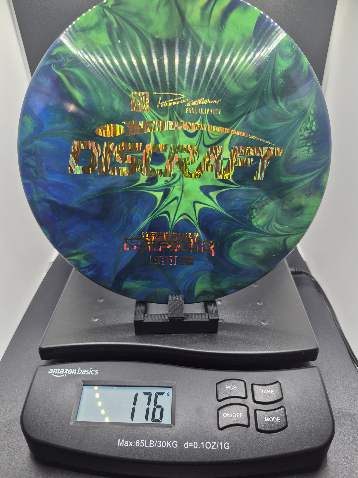 Custom Dyed Paul Ulibarri ESP Swirl Captain's Raptor - One of One