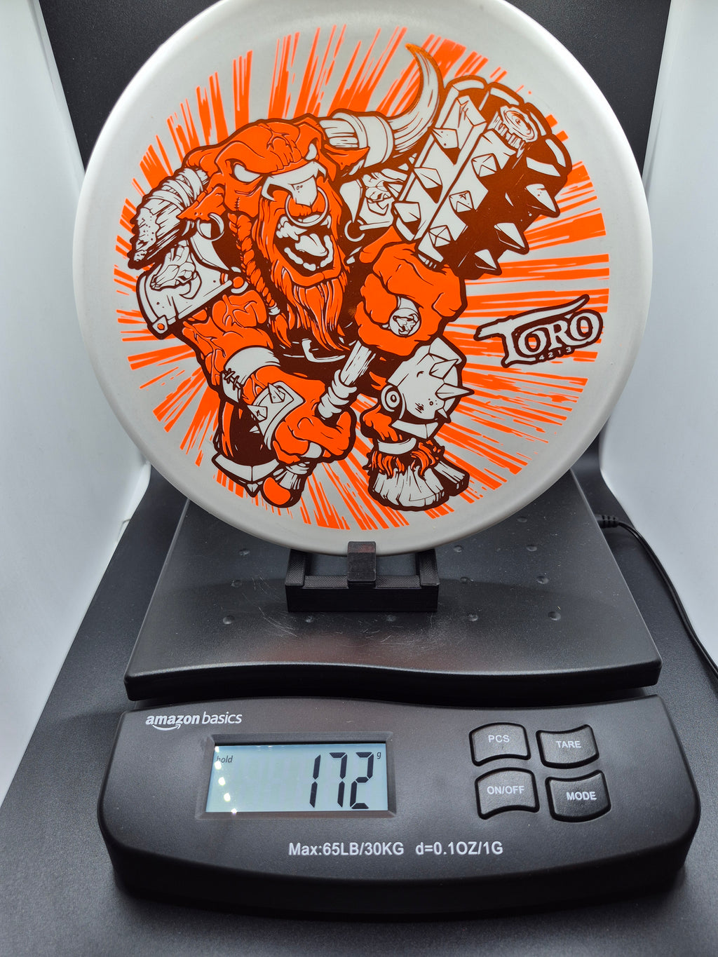 Innova R-Pro War Toro – Marm-O-Set XXL 2-Foil – White with Orange/Orange Foil